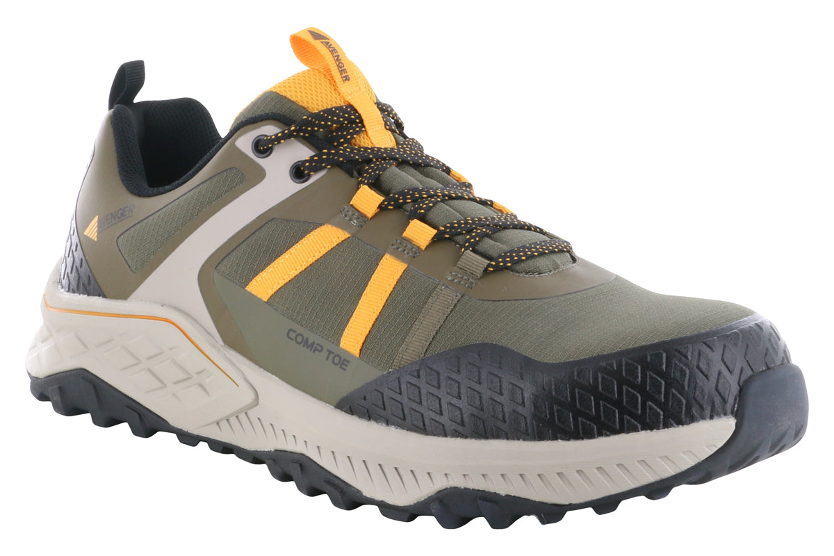 Avenger Aero Trail Safety Toe Shoe Olive