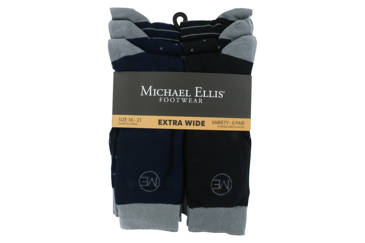 Men's Extra Large Comfy Soft Warm Plush Slipper Bed Fuzzy Socks - Navy - 4  Pairs 