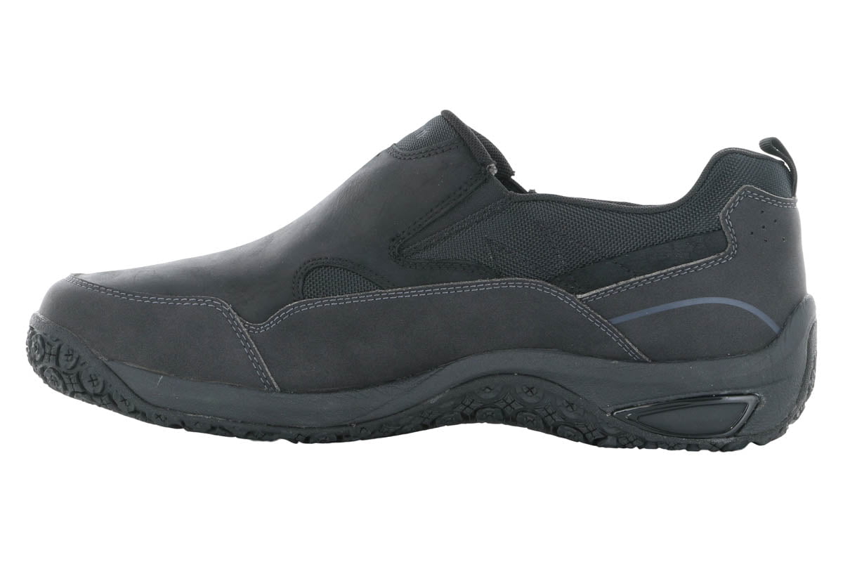 Dunham Cloud Plus Slip On Black - 2BigFeet